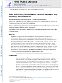 Cover page: Acute and chronic effects of vaping electronic devices on lung physiology and inflammation