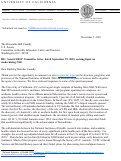 Cover page of UC Comments on the Senate HELP Committee Letter, Dated September 29, 2023, Seeking Input on Modernizing NIH