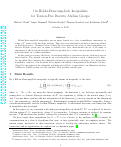 Cover page: On Holder-Brascamp-Lieb inequalities for torsion-free discrete Abelian groups