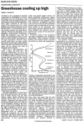 Cover page: Greenhouse cooling up high