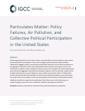 Cover page: Particulates Matter: Policy Failures, Air Pollution, and Collective Political Participation in the United States