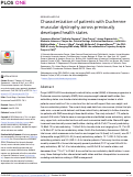 Cover page: Characterization of patients with Duchenne muscular dystrophy across previously developed health states.