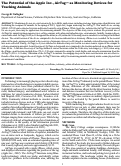 Cover page: The Potential of the Apple Inc., AirTag™ as Monitoring Devices for Tracking Animals