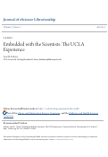 Cover page: Embedded with the Scientists: The UCLA Experience