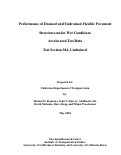 Cover page: Performance of Drained and Undrained Flexible Pavement Structures under Wet Conditions Test Data from Accelerated Pavement Test Section 544-Undrained