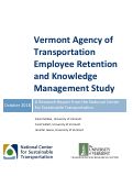Cover page: Vermont Agency of Transportation Employee Retention and Knowledge Management Study