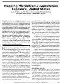 Cover page: Mapping Histoplasma capsulatum Exposure, United States - Volume 24, Number 10—October 2018 - Emerging Infectious Diseases journal - CDC