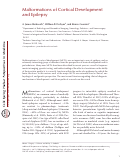 Cover page: Malformations of cortical development and epilepsy.