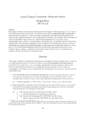 Cover page: Causal/Temporal Connectives: Syntax and Lexicon