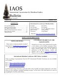 Cover page of IAOS Bulletin 66