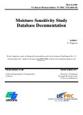 Cover page: Moisture Sensitivity Study Database Documentation