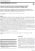 Cover page: Siponimod vs placebo in active secondary progressive multiple sclerosis: a post hoc analysis from the phase 3 EXPAND study