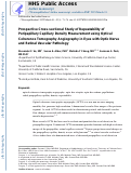 Cover page: Prospective Cross-Sectional Study of Repeatability of Peripapillary Capillary Density Measurement Using Optical Coherence Tomography Angiography in Eyes With Optic Nerve and Retinal Vascular Pathology