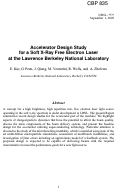 Cover page: Accelerator Design Study for a Soft X-Ray Free Electron Laser at the Lawrence Berkeley National Laboratory