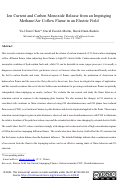 Cover page: Ion current and carbon monoxide release from an impinging methane/air coflow flame in an electric field
