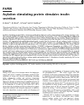 Cover page: Acylation stimulating protein stimulates insulin secretion