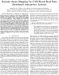 Cover page: Security-Aware Mapping for CAN-Based Real-Time Distributed Automotive Systems