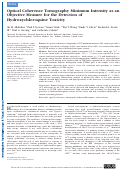 Cover page: Optical Coherence Tomography Minimum Intensity as an Objective Measure for the Detection of Hydroxychloroquine Toxicity