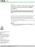 Cover page: Correction: ATP6V1H Deficiency Impairs Bone Development through Activation of MMP9 and MMP13