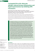 Cover page: Conjugated bile acids attenuate allergen-induced airway inflammation and hyperresposiveness by inhibiting UPR transducers