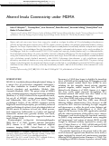 Cover page: Altered Insula Connectivity under MDMA