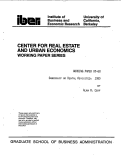Cover page: Ownership or Rental Revisited: 1983