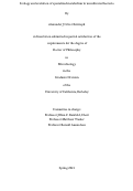 Cover page: Ecology and evolution of specialized metabolism in uncultivated bacteria