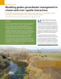 Cover page: Modeling guides groundwater management in a basin with river–aquifer interactions
