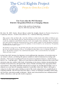 Cover page: Districts' Integration Efforts in a Changing Climate Two Years After the PICS Decision