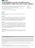 Cover page: Atrial fibrillation genetic risk differentiates cardioembolic stroke from other stroke subtypes.