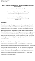 Cover page: Flow channeling and analysis of tracer tests in heterogeneous porous 
media