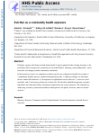 Cover page: Eviction as a community health exposure.