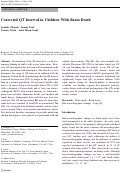 Cover page: Corrected QT Interval in Children With Brain Death