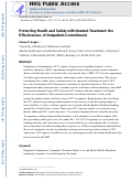 Cover page: Protecting Health and Safety with Needed-Treatment: the Effectiveness of Outpatient Commitment