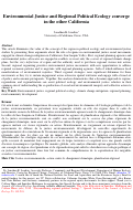 Cover page: Environmental Justice and Regional Political Ecology converge in the other California