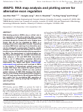 Cover page: rMAPS: RNA map analysis and plotting server for alternative exon regulation