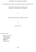 Cover page: Deep Learning with Estimation and Complexity Guarantees for Signal Processing