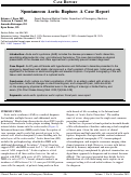 Cover page: Spontaneous Aortic Rupture: A Case Report