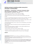 Cover page: Refining nosology by modelling variation among facial phenotypes: the RASopathies.