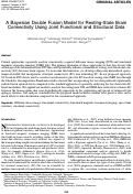 Cover page: A Bayesian Double Fusion Model for Resting-State Brain Connectivity Using Joint Functional and Structural Data