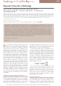 Cover page: Bayesian Networks in Radiology.