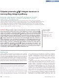 Cover page: Calpains promote α2β1 integrin turnover in nonrecycling integrin pathway