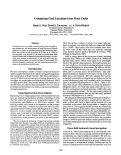 Cover page: Computing Goal Locations from Place Codes