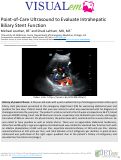 Cover page: Point-of-Care Ultrasound to Evaluate Intrahepatic Biliary Stent Function