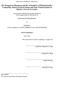 Cover page: The Struggle for Hegemony and the Articulation of Plurinationality: Contrasting Visions of Social Change and State Transformation in Bolivia’s Proceso de Cambio