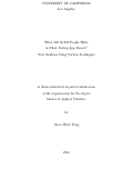 Cover page: What Did 60,000 People Write in Their Dating App Essays? Text Analyses Using Various Techniques