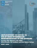 Cover page: Implications of COVID-19 on At-Risk Workers by Neighborhood in Los Angeles