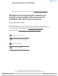 Cover page: Development and psychometric evaluation of a health-related quality of life instrument for individuals with adult-onset hearing loss