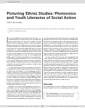 Cover page: Picturing Ethnic Studies: Photovoice and Youth Literacies of Social Action