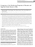 Cover page: Comparison of the Reinforcing Properties of Nicotine and Cigarette Smoke Extract in Rats